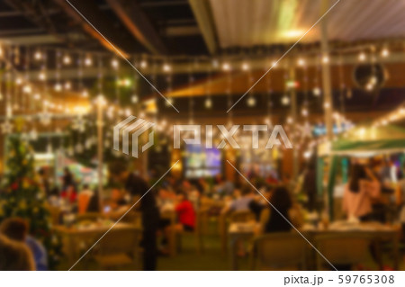 blurred image Lots of people enjoy at the bar pub  59765308