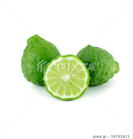 Bergamot fruit isolated on white background. Bergamot fruit isolated on white background. 59765621