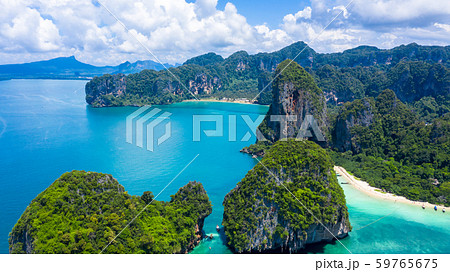 Aerial view Railay East Beach and Phra Nang Cave 59765675