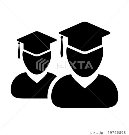 Student icon vector male group of person profile Student icon vector male group of person profile 59766898