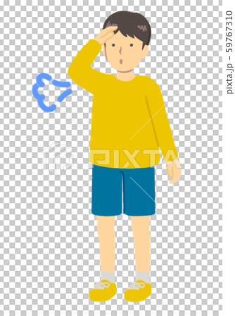 ホッとする男の子 59767310