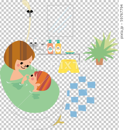 Mother and daughter bathing Mother and daughter bathing 59767794