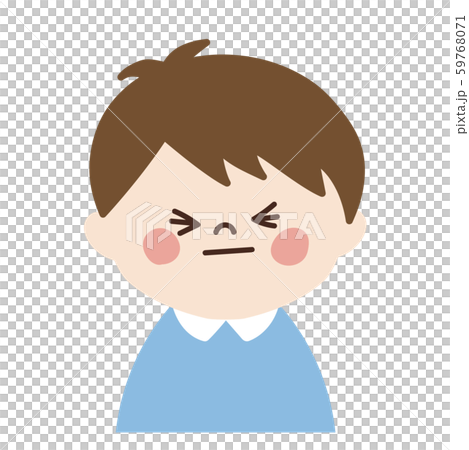 Little boy (regretful face) - Stock Illustration [59768071] - PIXTA