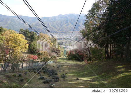 宝登山ロープウェイ駅から見下ろした風景 宝登山ロープウェイ駅から見下ろした風景 59768296