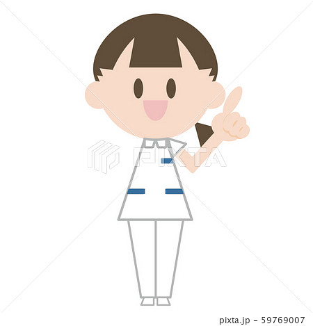 ナース(全身左手指差し) ナース(全身左手指差し) 59769007