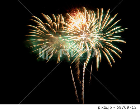 fireworks on a black background. 59769715