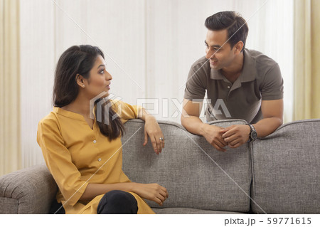 Couple sharing light moment 59771615