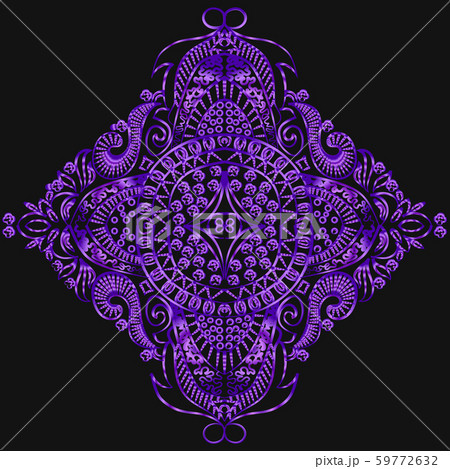 Decorative mandala. Illustration Decorative mandala. Illustration 59772632