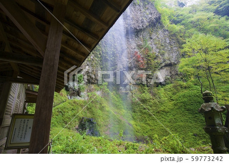 壇鏡神社の壇鏡の滝(雄滝)(島根県隠岐郡) 壇鏡神社の壇鏡の滝(雄滝)(島根県隠岐郡) 59773242