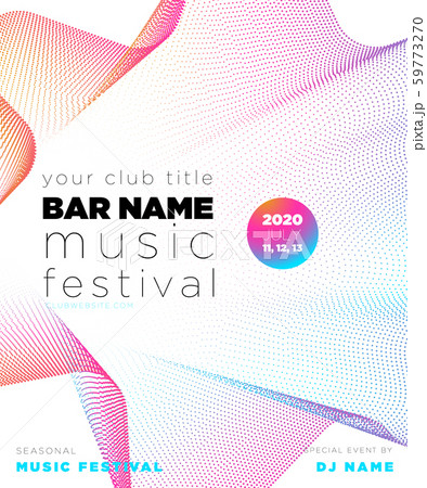 Music festival poster with abstract gradient lines. Colorful Waves Gradient Background. Template for DJ Poster, Web Banner, Pop-Up, presentation, brochure. Geometric template vector design. Music festival poster with abstract gradient lines. Colorful Waves Gradient Background. Template for DJ Poster, Web Banner, Pop-Up, presentation, brochure. Geometric template vector design. 59773270