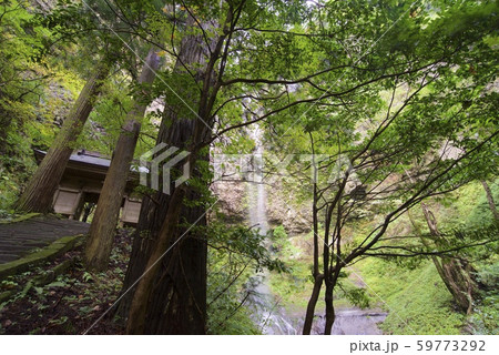 壇鏡神社の壇鏡の滝（雄滝）（島根県隠岐郡） 59773292