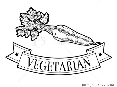 Carrot Food Vegetarian Sign 59773708