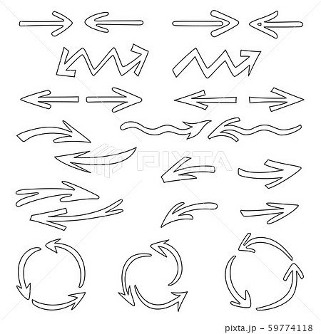 Arrows set contour vector Arrows set contour vector 59774118