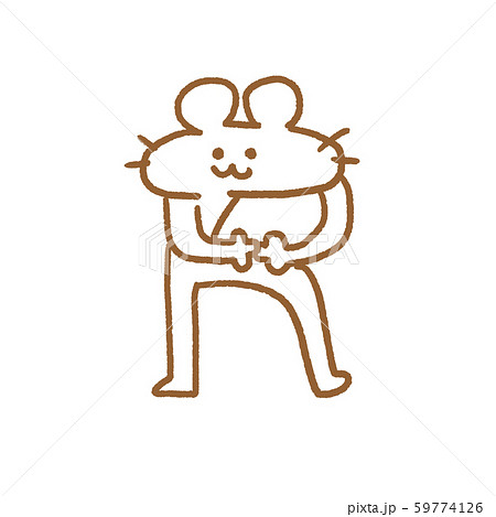 Rのポーズ ネズミ Rのポーズ ネズミ 59774126