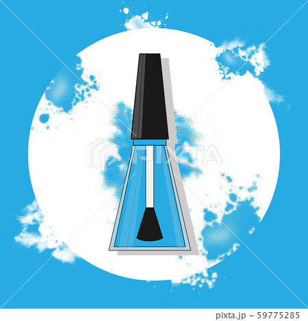 nail polish flat illustration. Modern vector card concept for design nail polish flat illustration. Modern vector card concept for design 59775285
