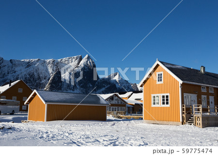 traditional norwegian wooden house rorbu traditional norwegian wooden house rorbu 59775474