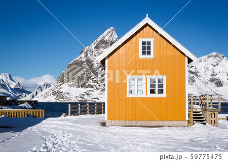 traditional norwegian wooden house rorbu traditional norwegian wooden house rorbu 59775475