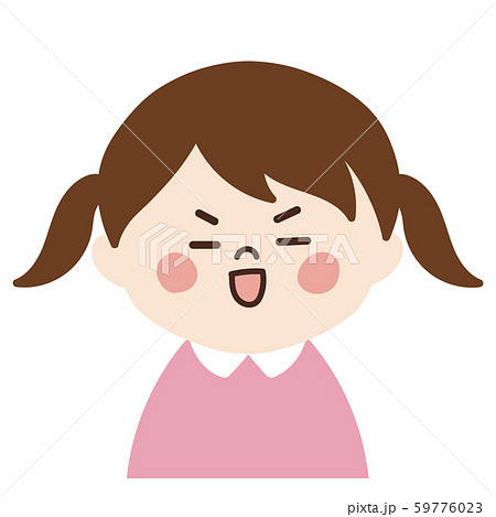 小さい女の子 調子にのる顔 のイラスト素材 小さい女の子 調子にのる顔 のイラスト素材