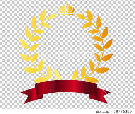 桂冠月桂冠絲帶 插圖素材 圖庫