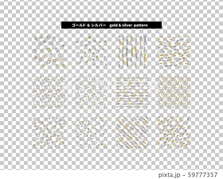 ゴールド、シルバーのキラキラ模様(クレヨン手書き シームレス) ゴールド、シルバーのキラキラ模様(クレヨン手書き シームレス) 59777357