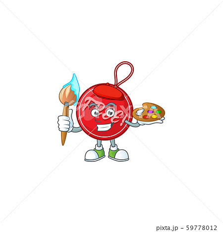 Cute christmas free tag with character painter Cute christmas free tag with character painter 59778012