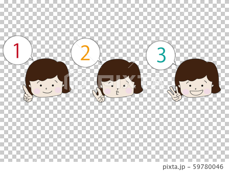 Count girl with numbers - Stock Illustration [59780046] - PIXTA