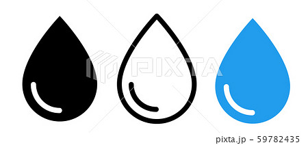 水滴アイコンセット  59782435
