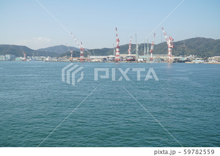 宇高フェリーのデッキからの風景2 宇高フェリーのデッキからの風景2 59782559