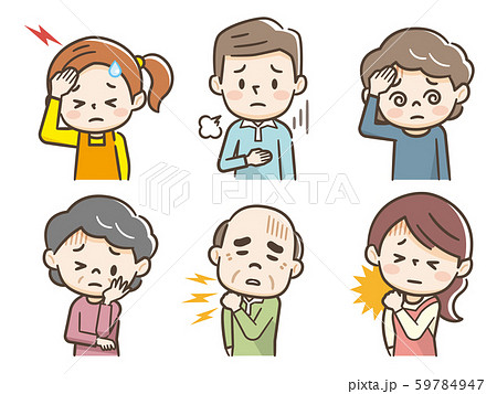 体調不良の人々 体調不良の人々 59784947