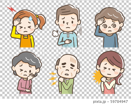 体調不良の人々 体調不良の人々 59784947