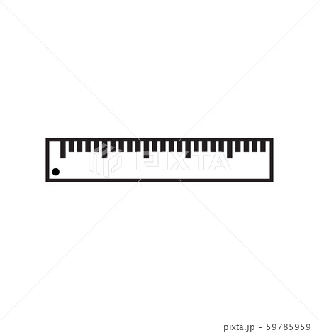 Ruler Icon Graphic Design Template Vector Isolatedのイラスト素材