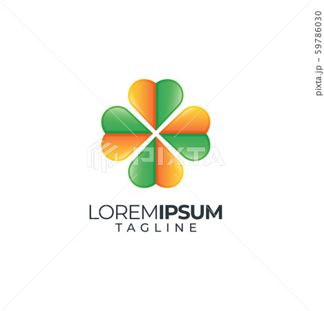 Clover leaf clip art graphic design template 59786030
