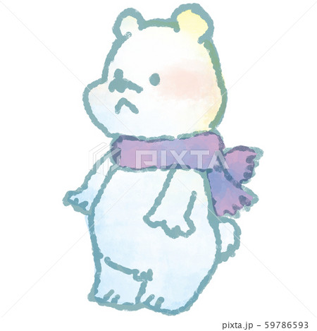 水彩風冬のしろくま02 水彩風冬のしろくま02 59786593