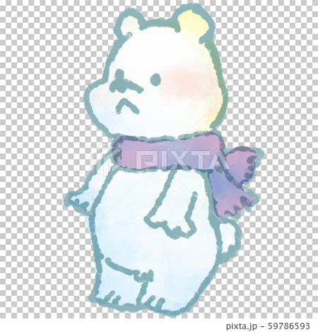水彩風冬のしろくま02 水彩風冬のしろくま02 59786593