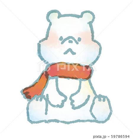 水彩風冬のしろくま01 水彩風冬のしろくま01 59786594