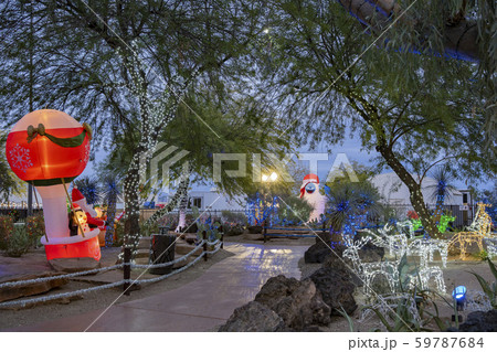 Night view of many Christmas lights Night view of many Christmas lights 59787684