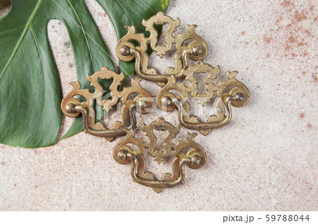 Antique metal drawer pull knobs 59788044