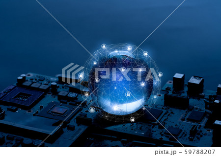 Global network for technology and future concept 59788207