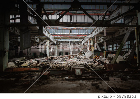 Damaged Roof in Jupiter Factory, Chernobyl Exclusion Zone 2019 Damaged Roof in Jupiter Factory, Chernobyl Exclusion Zone 2019 59788253