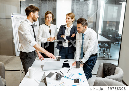 Business people hard working during a conference Business people hard working during a conference 59788308