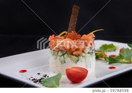 Fresh salmon tartare Fresh salmon tartare 59788598