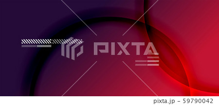 Trendy simple fluid color gradient abstract background with dynamic wave shadow line effect. Vector 59790042