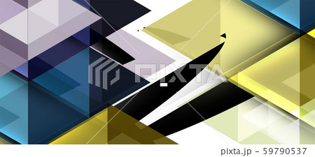 Colorful repeating triangles modern geometric in contemporary style on white background. Abstract 59790537