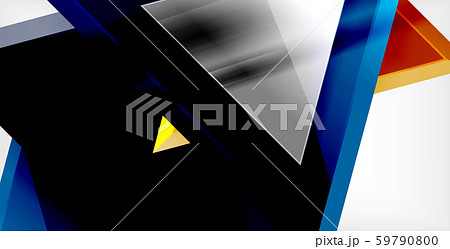 Dynamic triangle composition abstract background Dynamic triangle composition abstract background 59790800