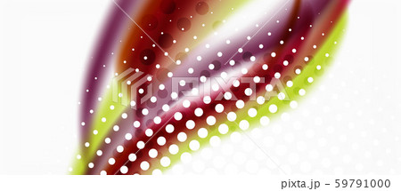 Trendy abstract wave blur pattern, multicolored lines on white background for wallpaper design 59791000