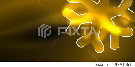 Blurred Christmas snowflake abstract background, stylized minimal design, neon glowing colors Blurred Christmas snowflake abstract background, stylized minimal design, neon glowing colors 59791663