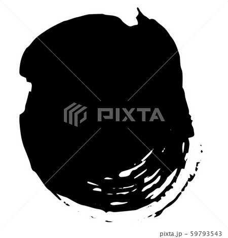Vector Abstract black brush circle. Black and white engraved ink art. Isolated ink brush stroke Vector Abstract black brush circle. Black and white engraved ink art. Isolated ink brush stroke 59793543