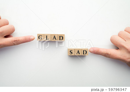 イメージ嬉しい 悲しい グラッド サッド イメージ嬉しい 悲しい グラッド サッド 59796347