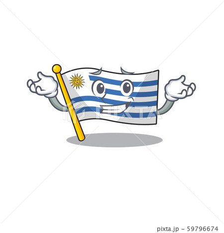 Cartoon flag uruguay isolated in character grinning Cartoon flag uruguay isolated in character grinning 59796674