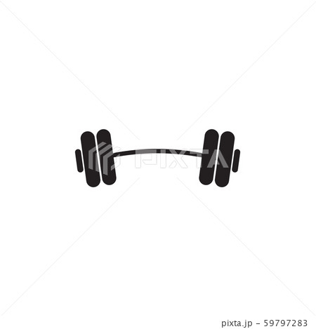 Barbell logo design vector template 59797283